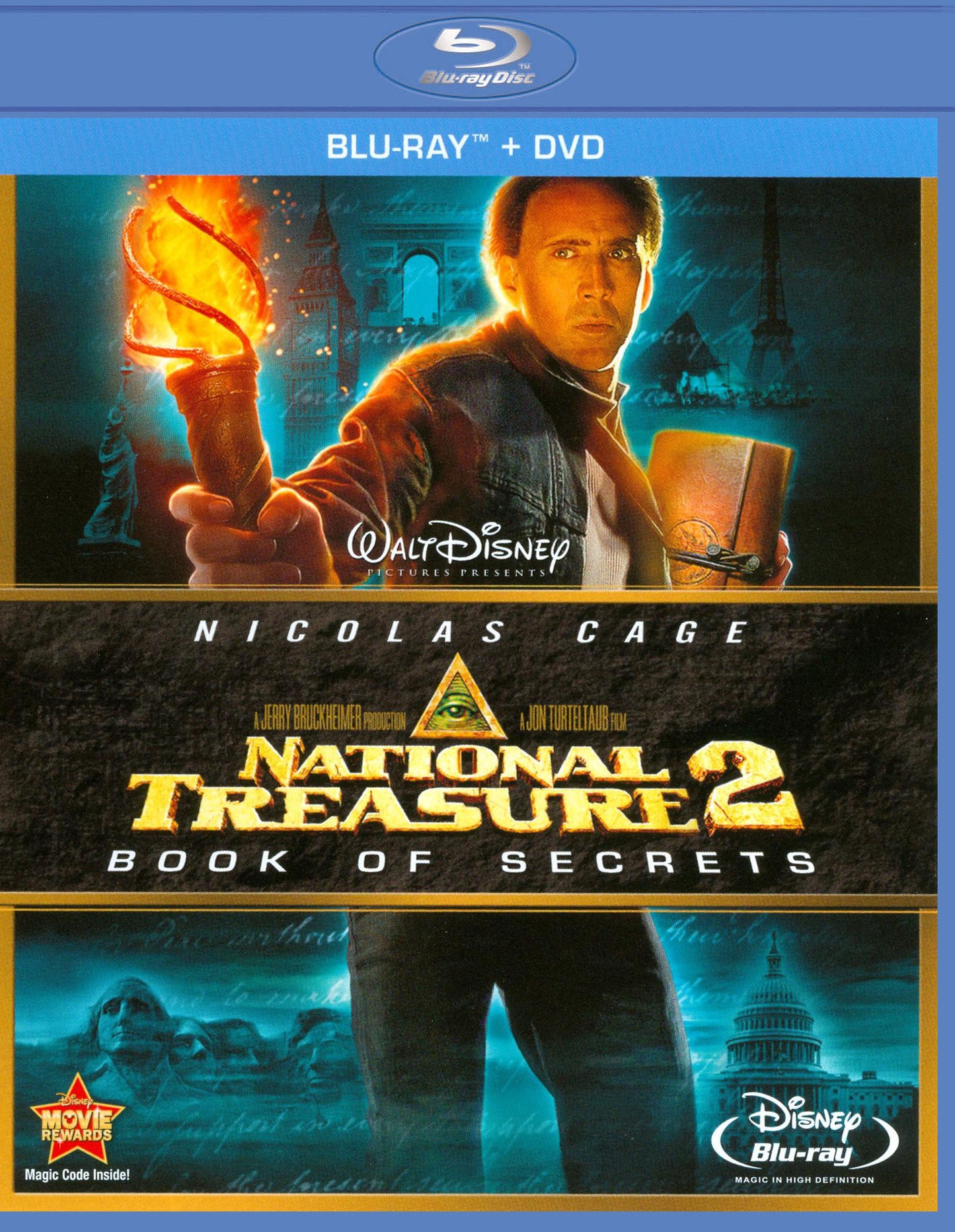 National Treasure 2: Book of Secrets [2 Discs] [Blu-ray/DVD] cover art
