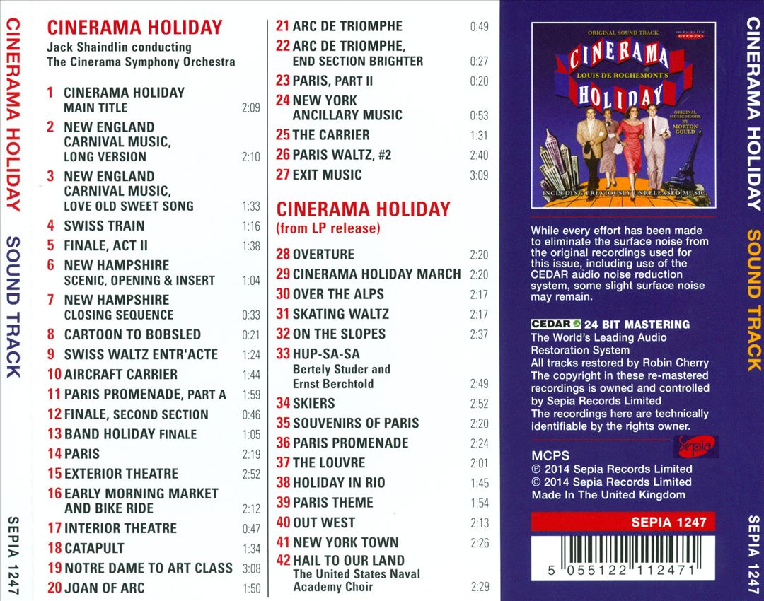 Cinerama Holiday [Original Soundtrack] cover art
