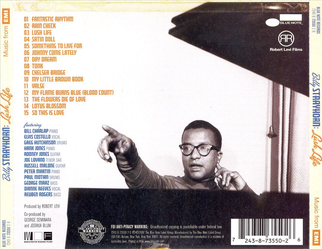 Billy Strayhorn: Lush Life cover art