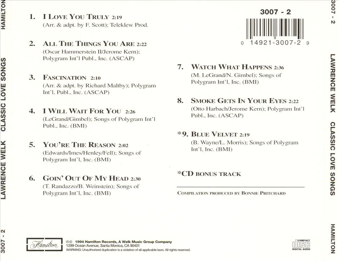 Classic Love Songs cover art