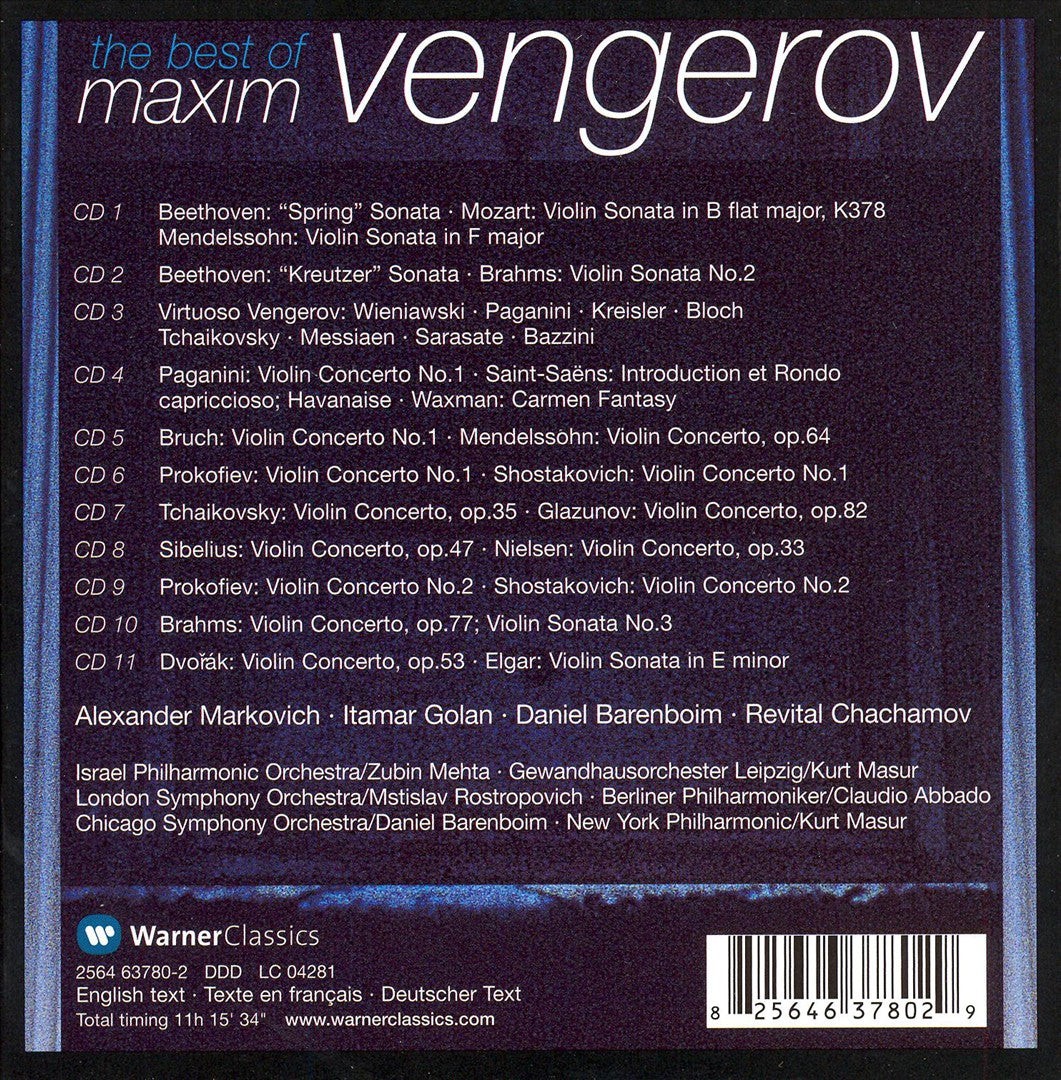 Best of Maxim Vengerov cover art