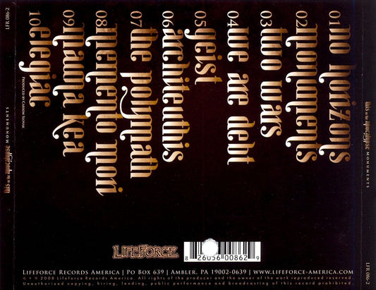 Monuments cover art