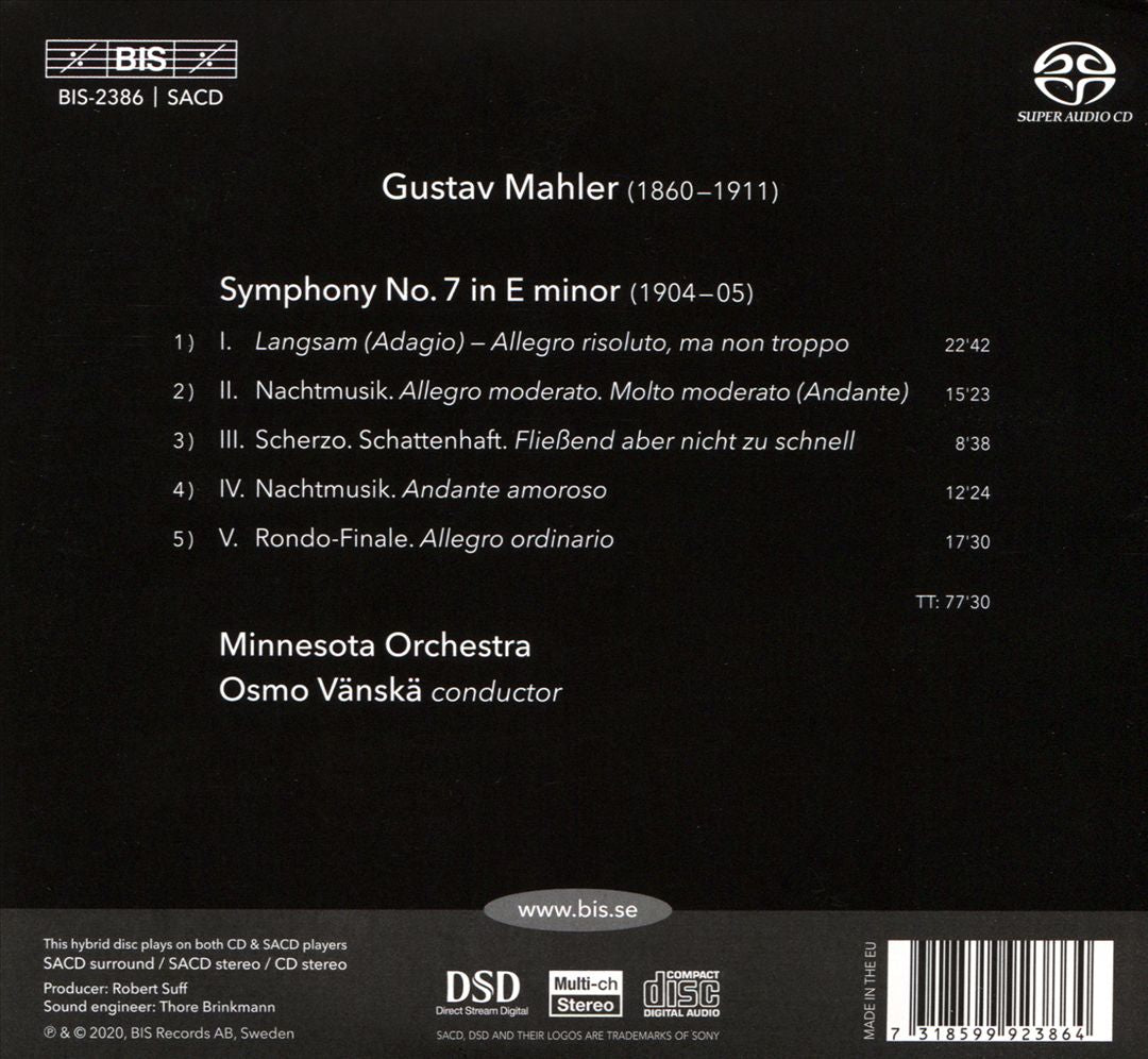 Mahler 7 cover art