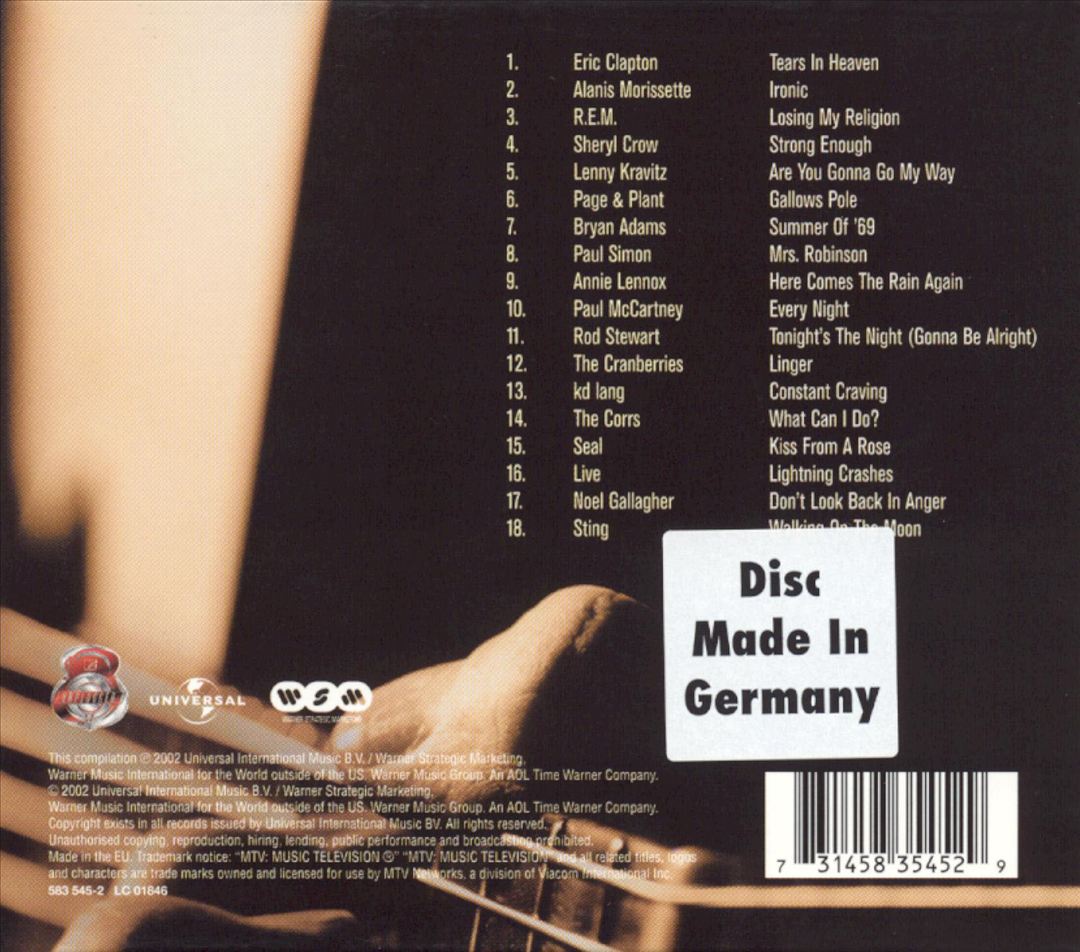 Very Best of MTV Unplugged cover art