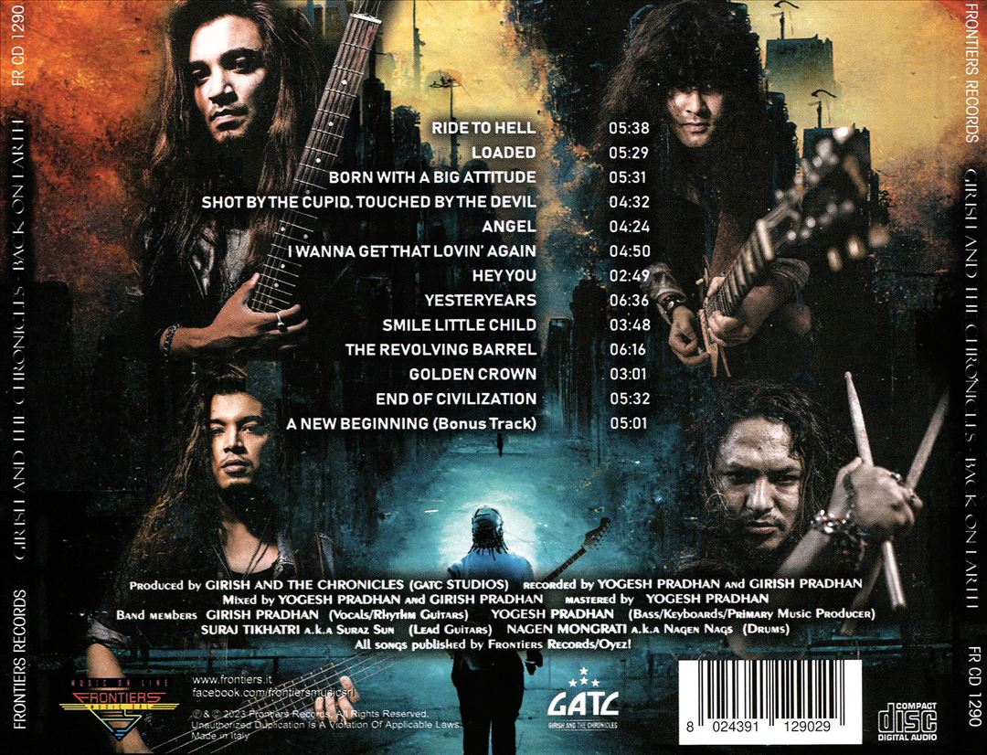 Back on Earth cover art