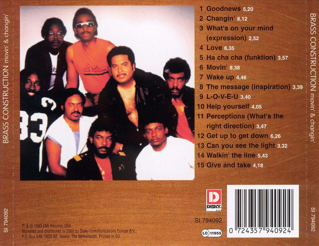 Best of Brass Construction: Movin' & Changin' cover art