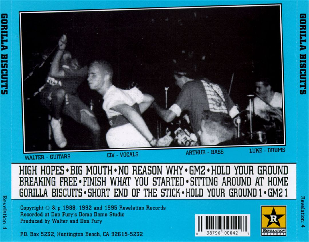 Gorilla Biscuits cover art