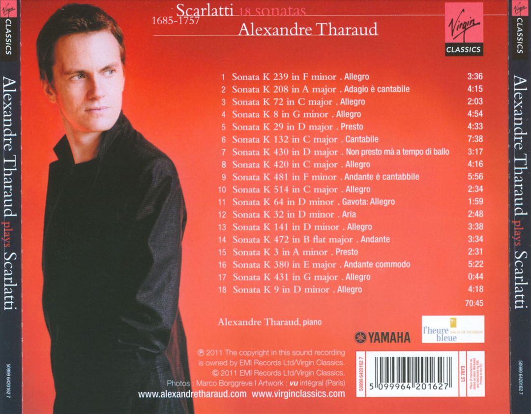 Alexandre Tharaud Plays Scarlatti cover art