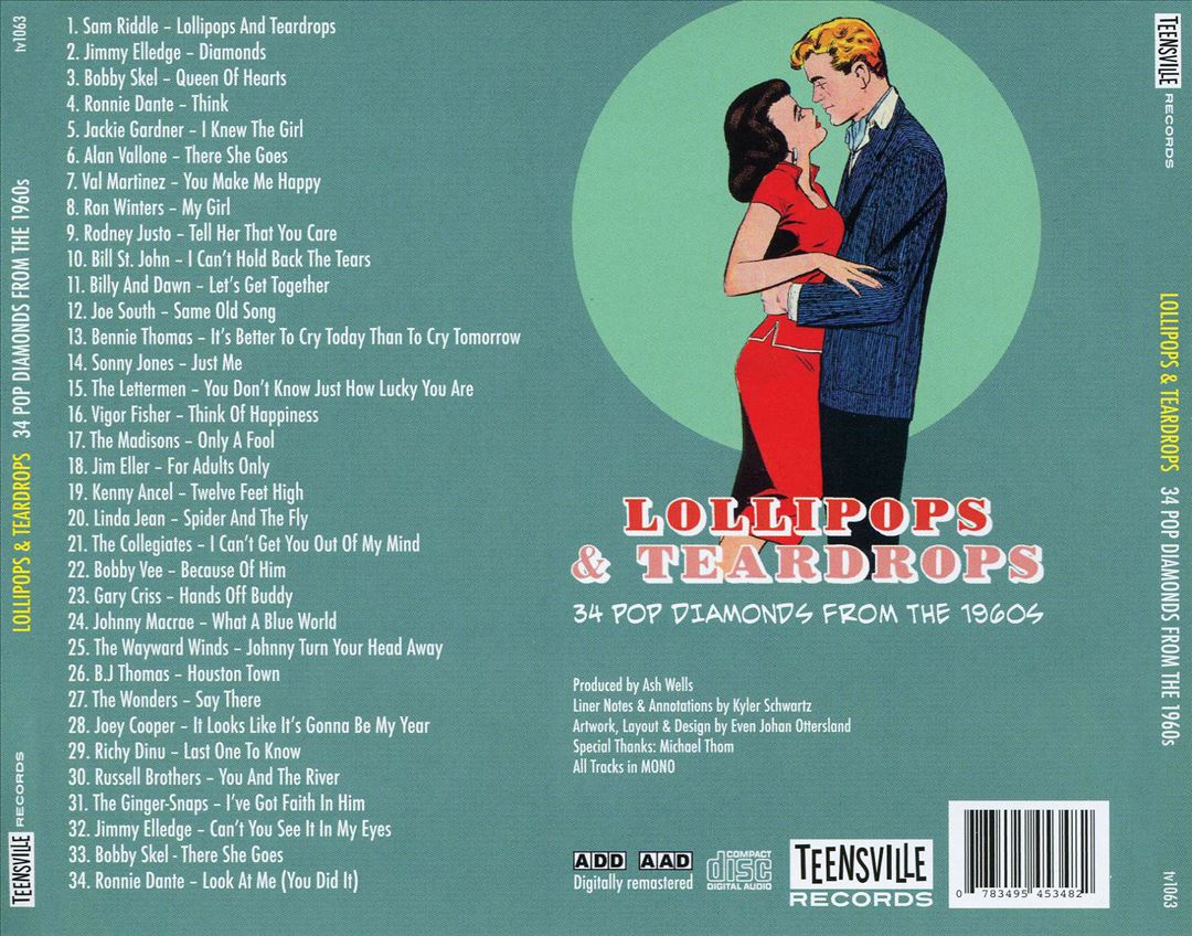 Lollipops & Teardrops: 34 Pop Diamonds From the 1960s cover art