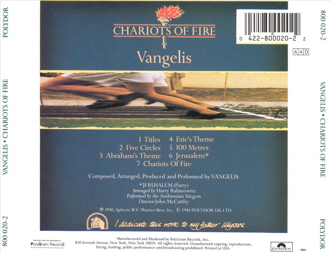 Chariots of Fire [Original Score] cover art