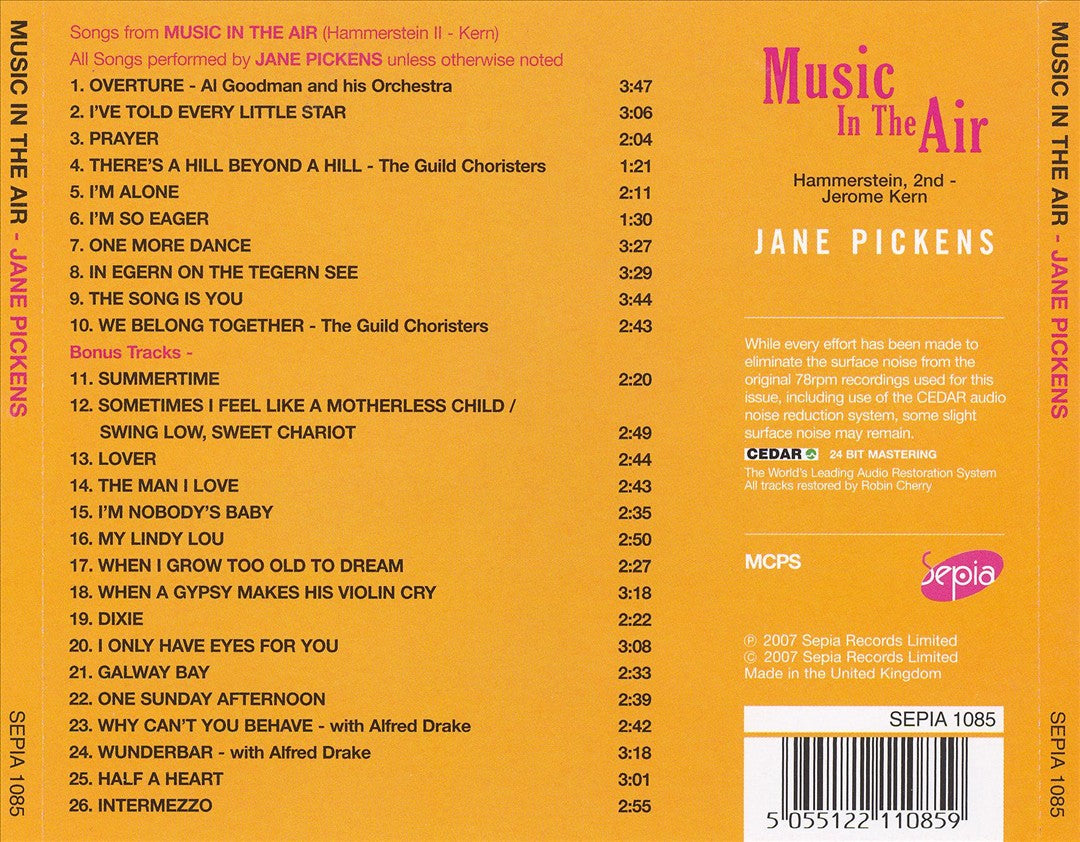 Music in the Air [Sepia] cover art