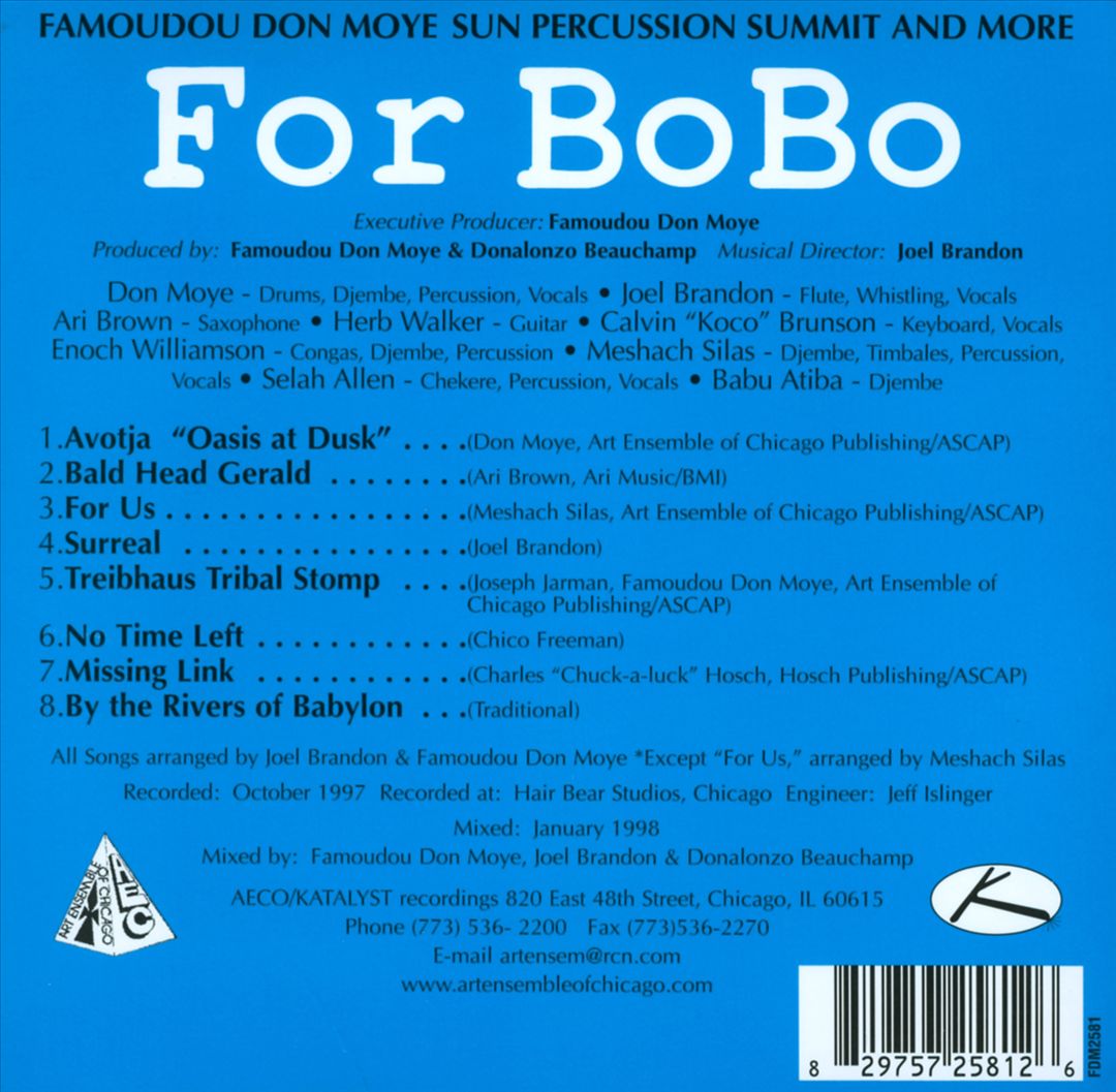 For Bobo cover art