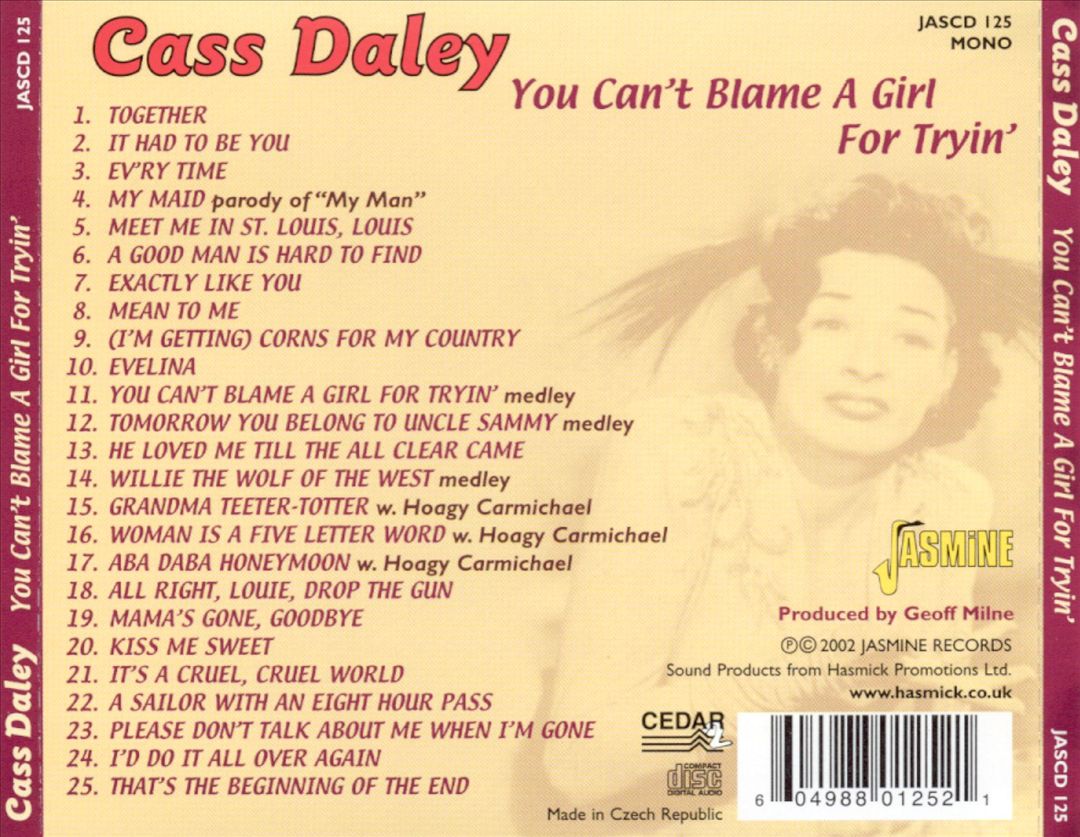 You Can't Blame a Girl for Trying cover art