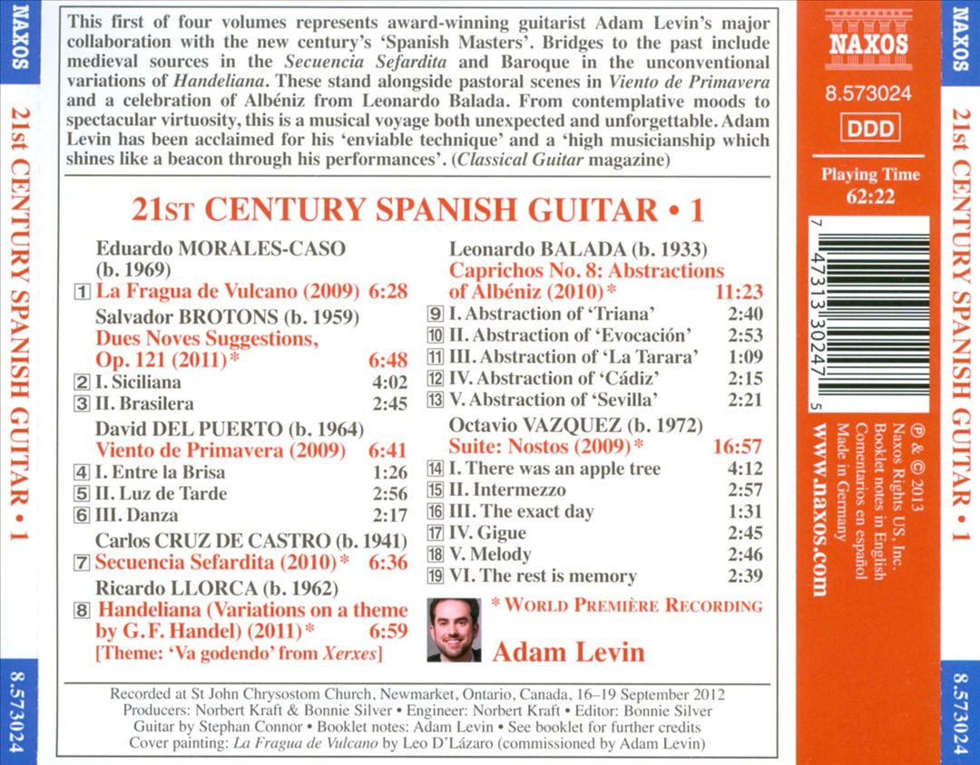 21st Century Spanish Guitar, Vol. 1 cover art