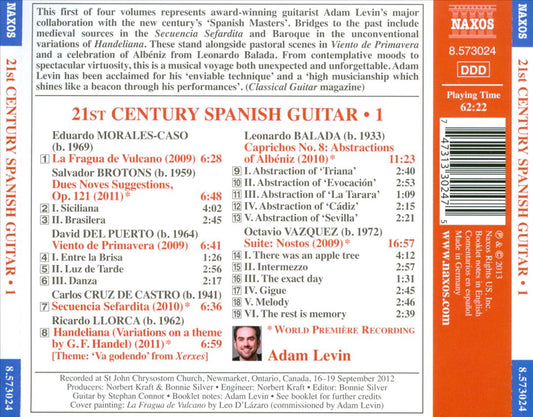 21st Century Spanish Guitar, Vol. 1 cover art