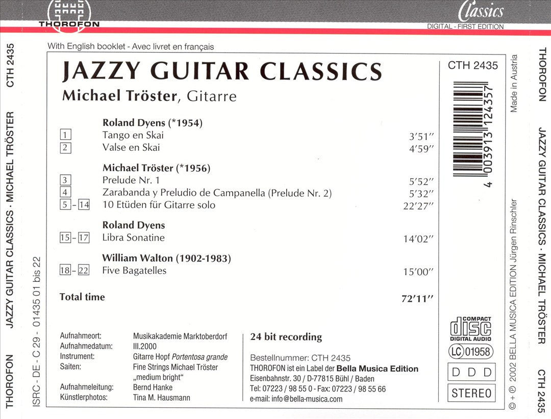 Jazzy Guitar Classics cover art