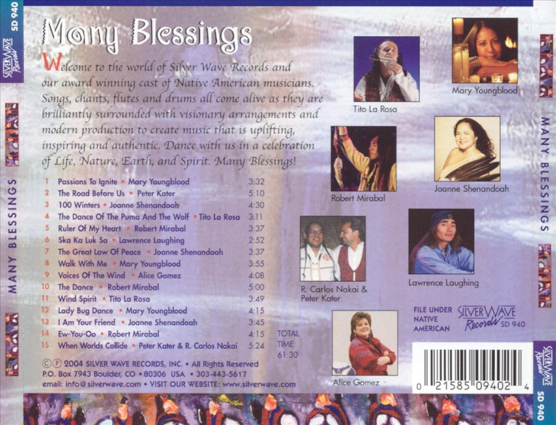 Many Blessings: A Native American Celebration cover art