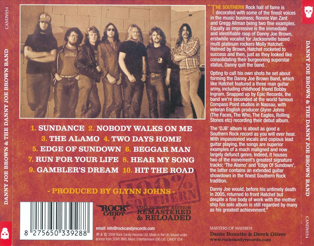 Danny Joe Brown and the Danny Joe Brown Band cover art
