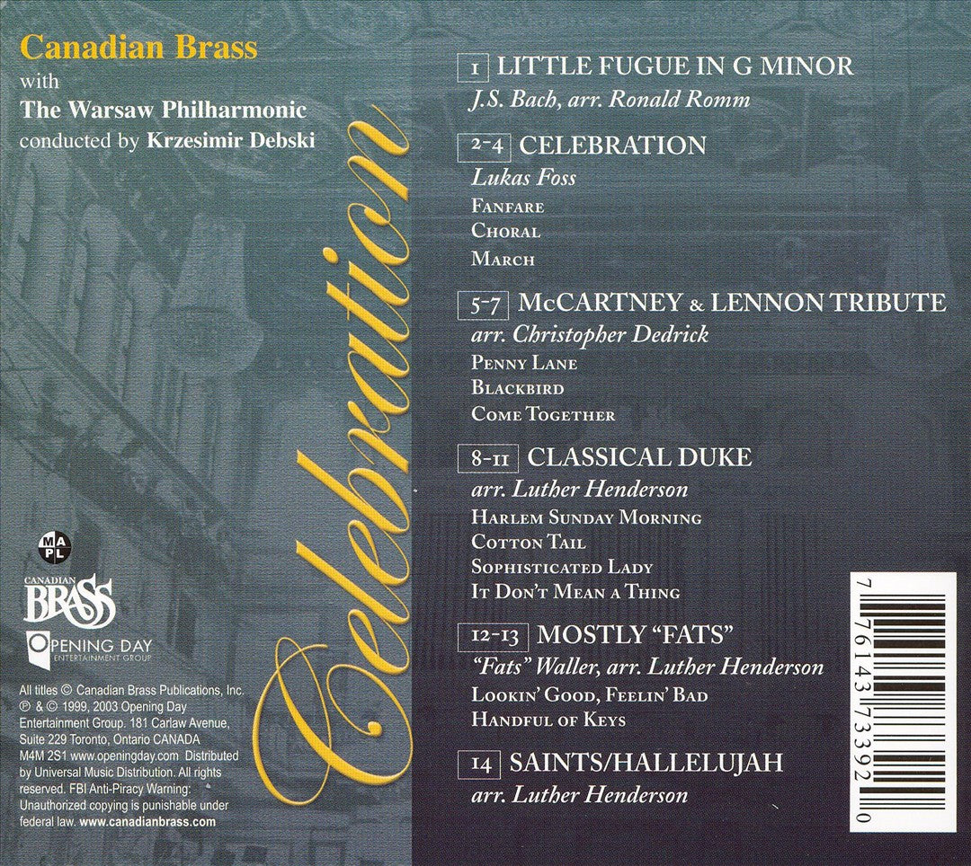 Celebration cover art