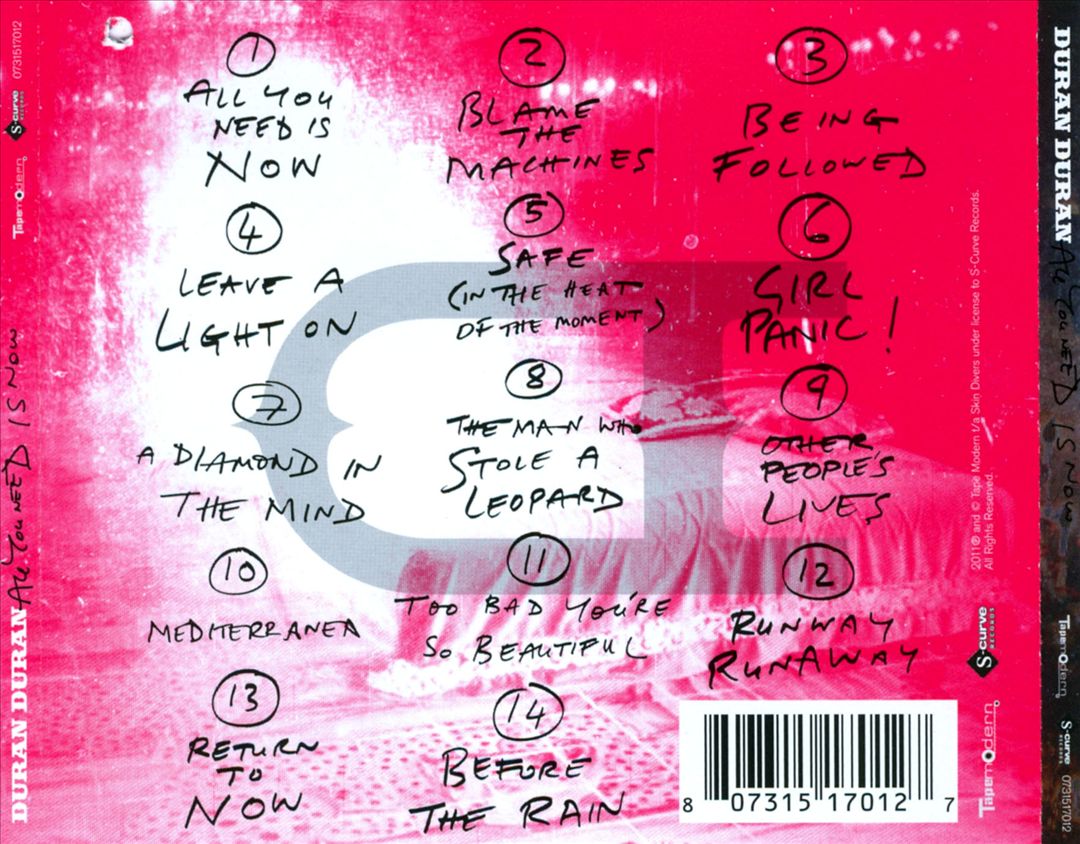 All You Need Is Now cover art