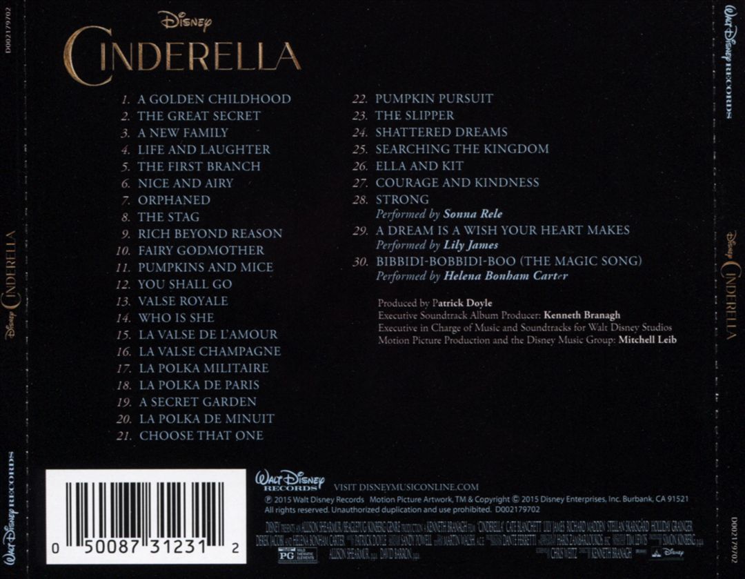 Walt Disney's Cinderella [Original Soundtrack] cover art