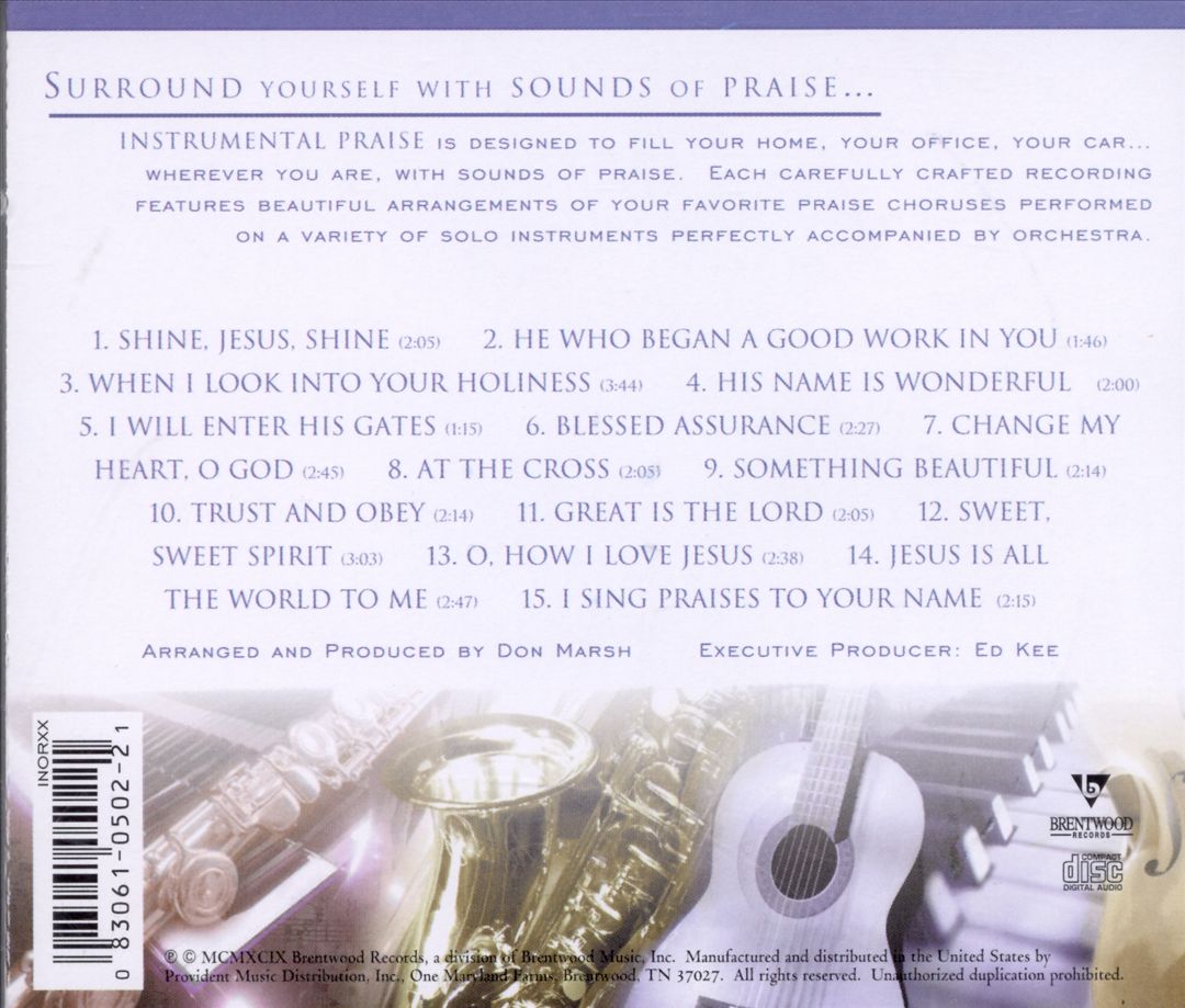 Instrumental Praise Series: Great Is the Lord cover art