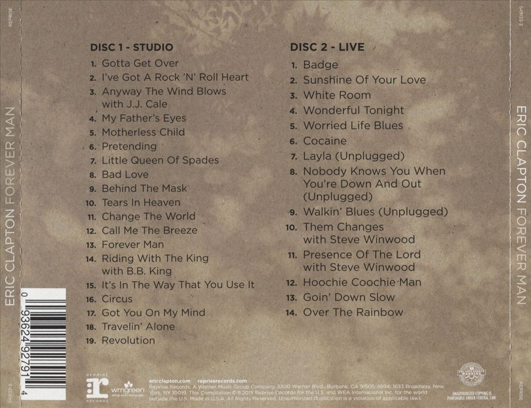 Forever Man [2 CD] cover art