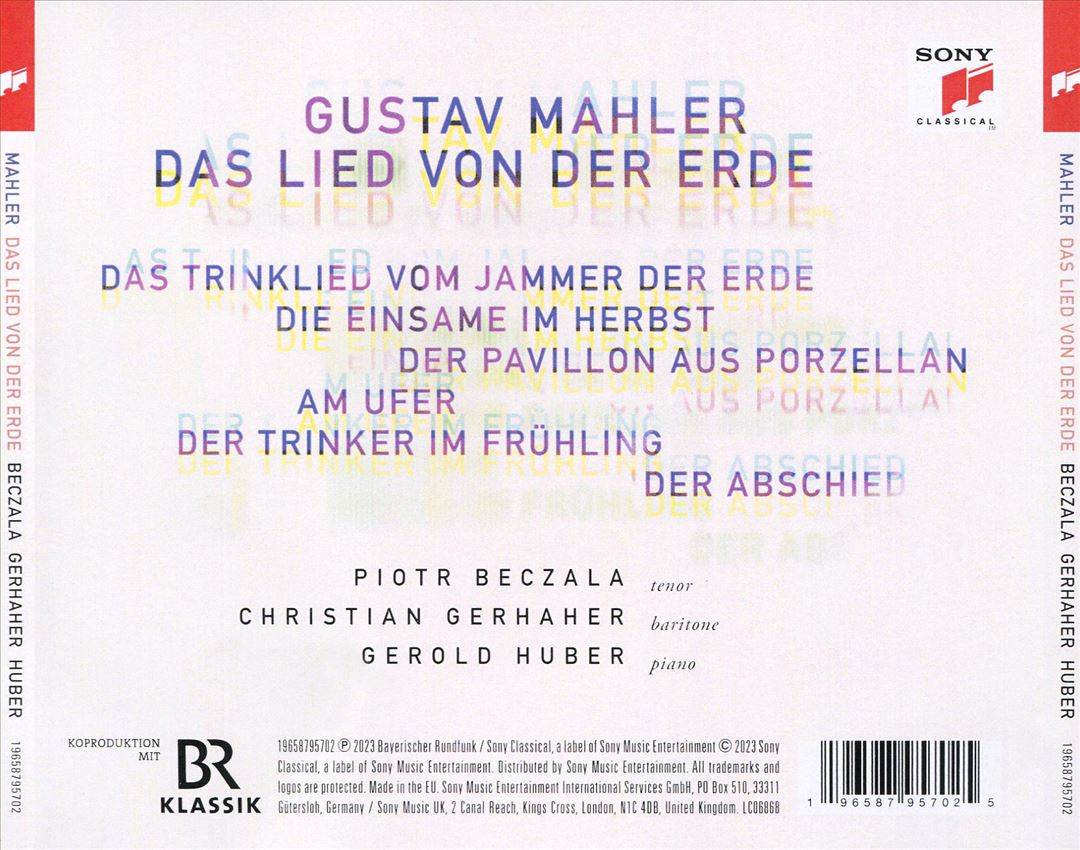 Gustav Mahler: Das Lied von der Erde cover art