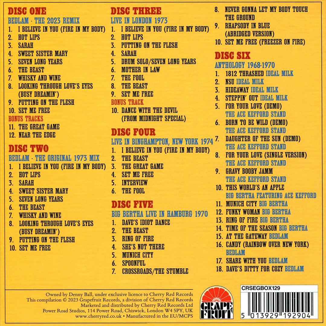 Bedlam Anthology cover art