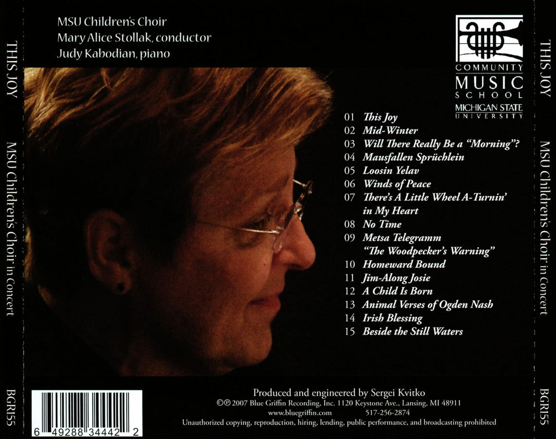 This Joy: MSU Children's Choir in Concert cover art