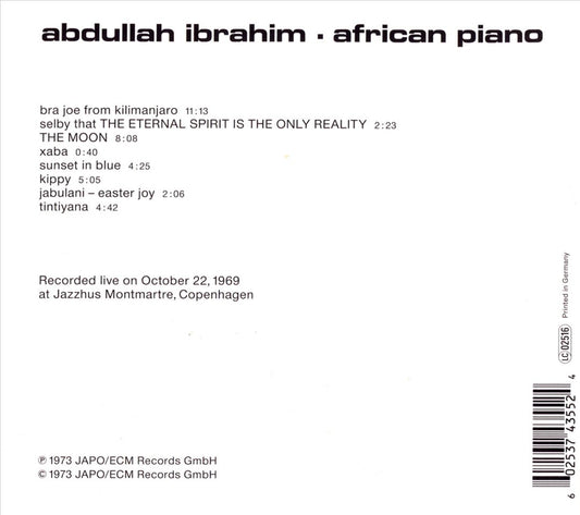 African Piano cover art