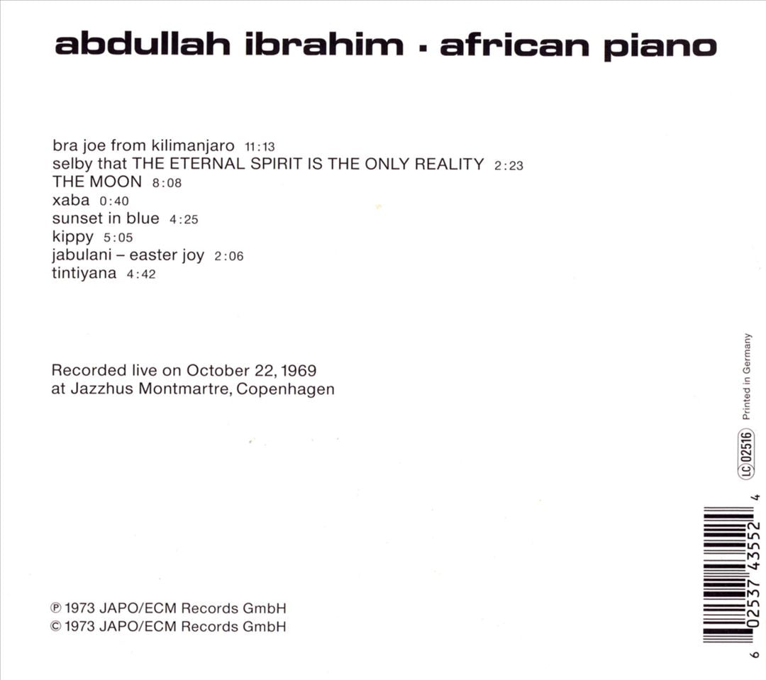 African Piano cover art