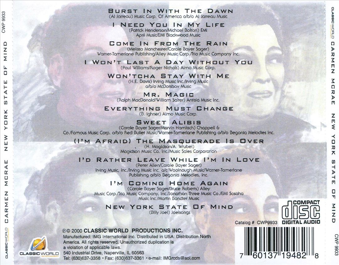 Diva of Jazz: New York State of Mind cover art