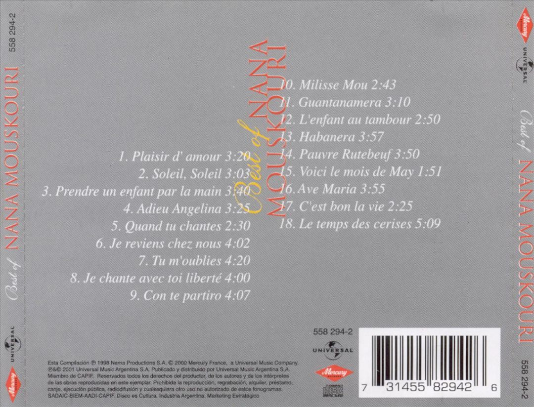 Best of Nana Mouskouri [Universal] cover art