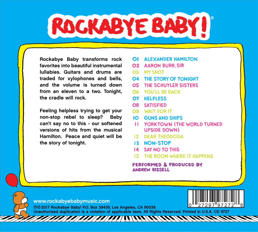 Lullaby Renditions of Songs from Hamilton cover art