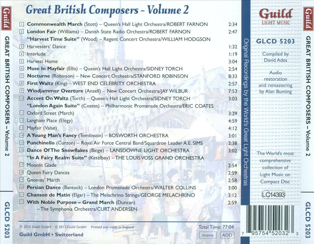 Golden Age of Light Music: Great British Composers, Vol. 2 cover art