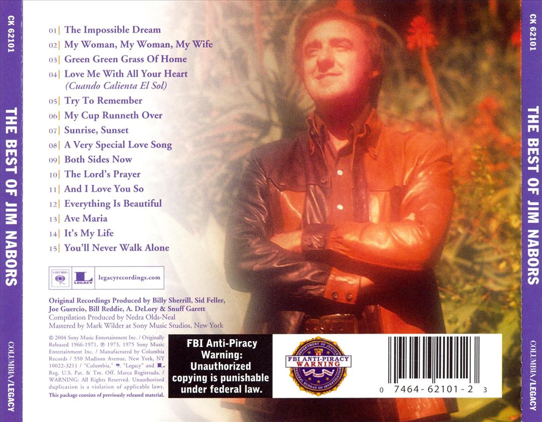 The Best of Jim Nabors [Sbme] cover art