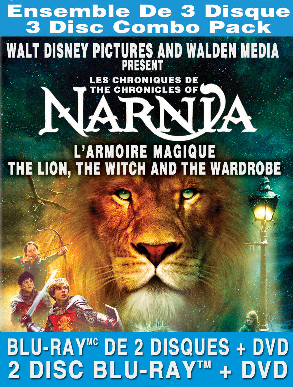 Chronicles of Narnia: The Lion, The Witch and the Wardrobe [French] [3 Discs] [Blu-ray/DVD] cover art
