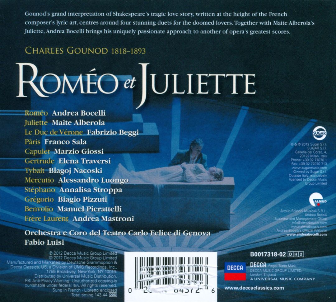 Gounod: Roméo et Juliette cover art