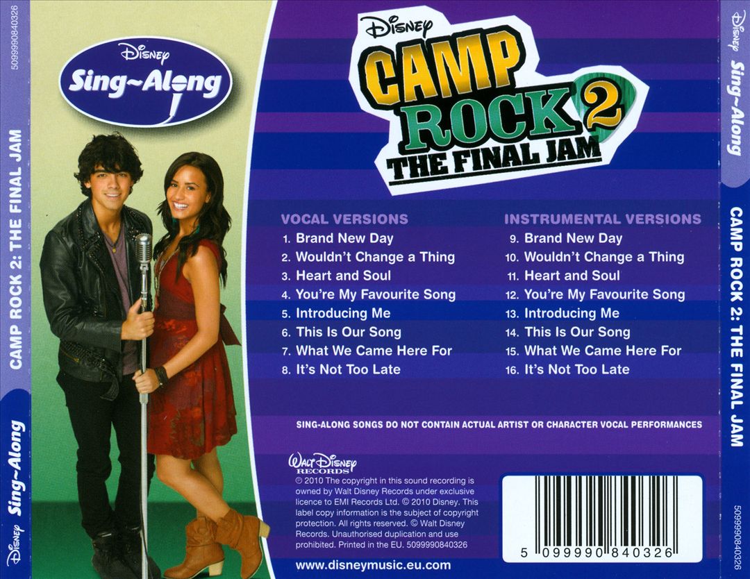 Disney Sing-Along: Camp Rock 2: The Final Jam cover art
