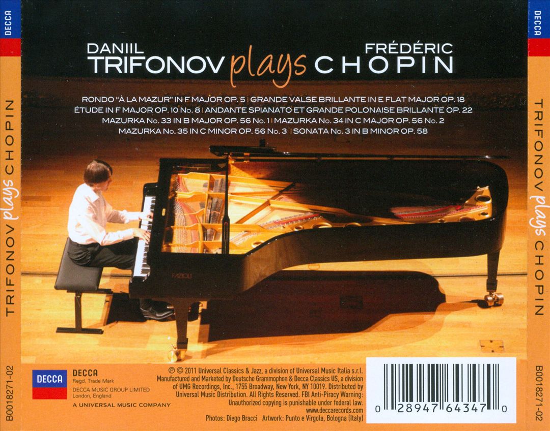 Daniil Trifonov Plays Frédéric Chopin cover art