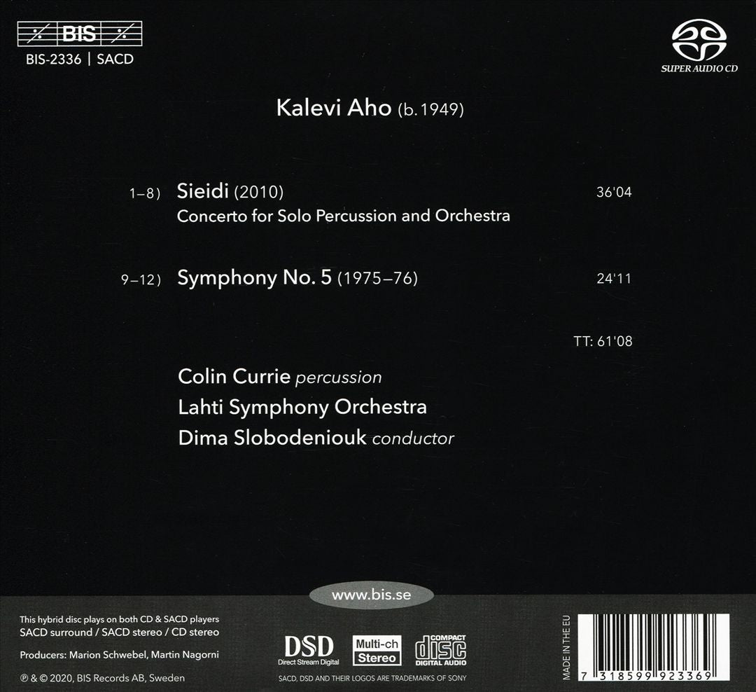 Kalevi Aho: Sieidi; Symphony No. 5 cover art