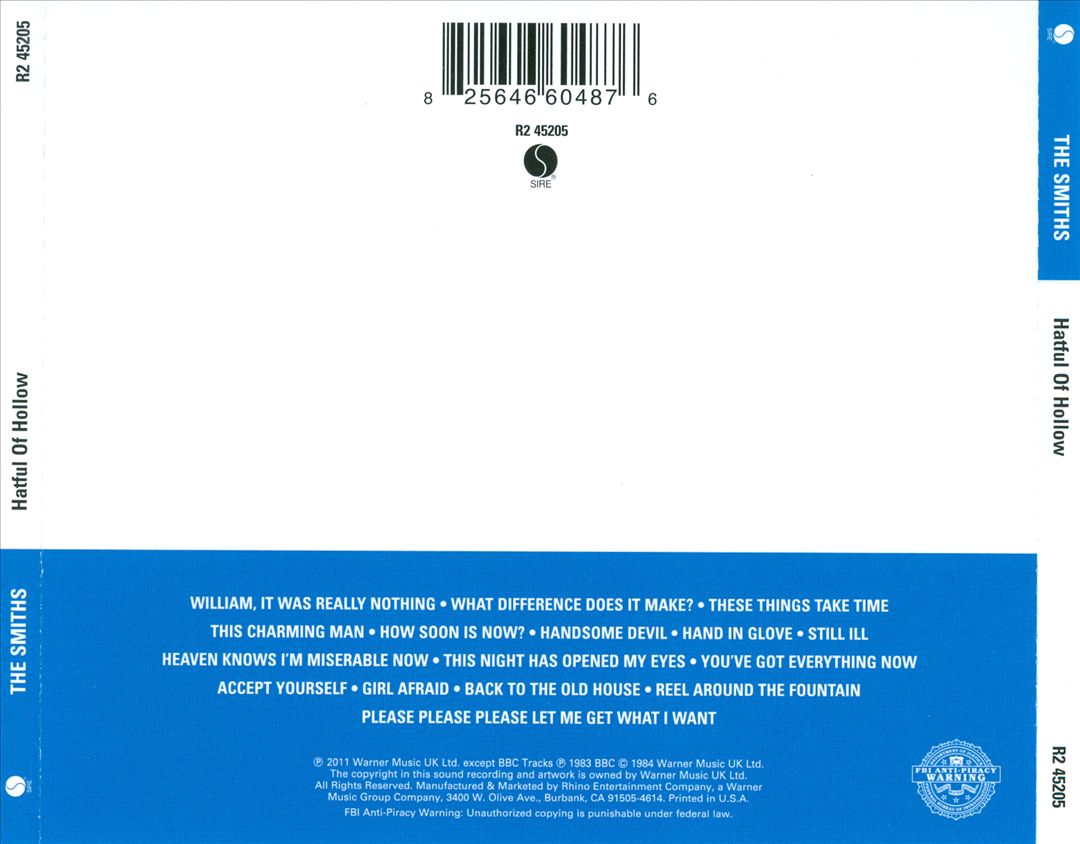 Hatful of Hollow cover art