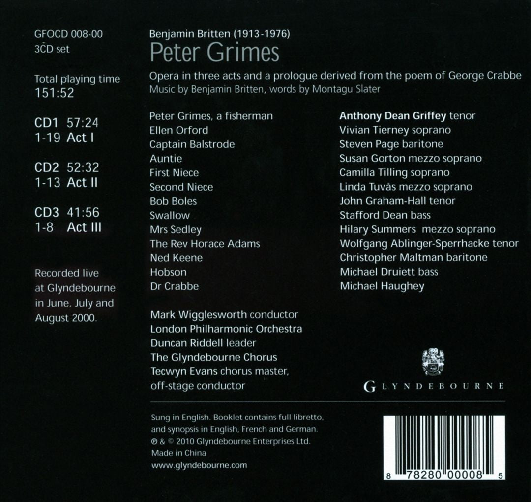 Britten: Peter Grimes cover art