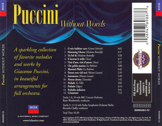Puccini Without Words cover art