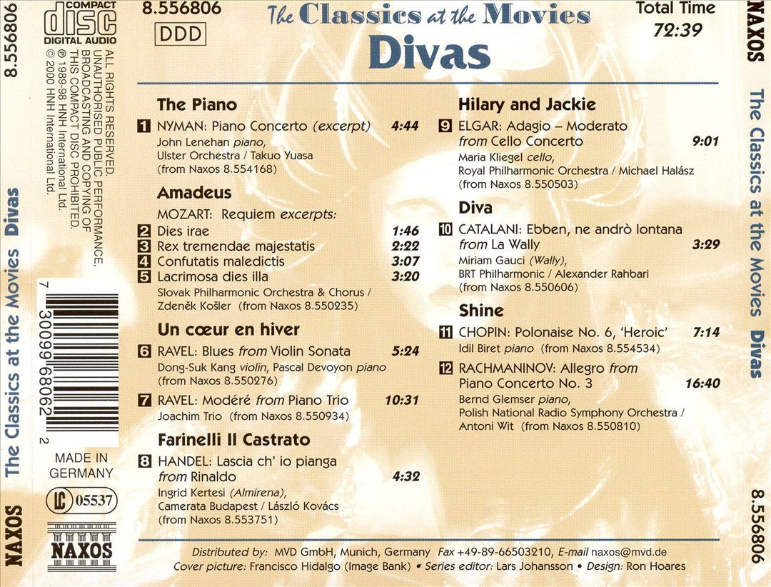 Classics at the Movies: Divas cover art