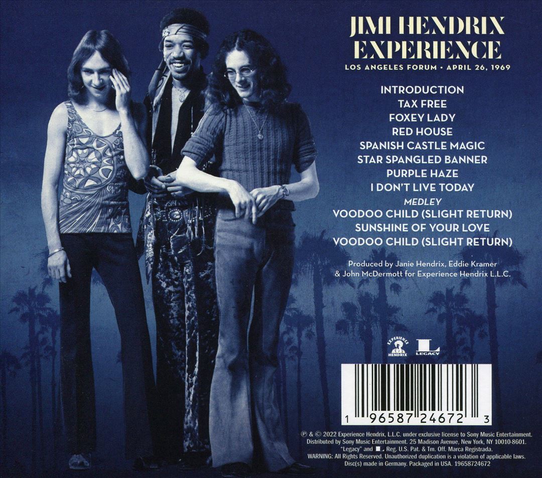 Live at the L.A. Forum, April 26, 1969 cover art