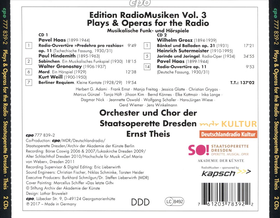 Plays & Operas for the Radio cover art