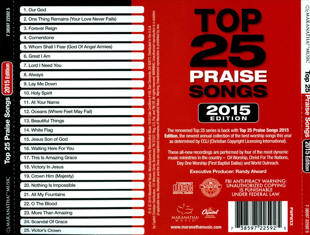 Top 25 Praise Songs 2015 cover art