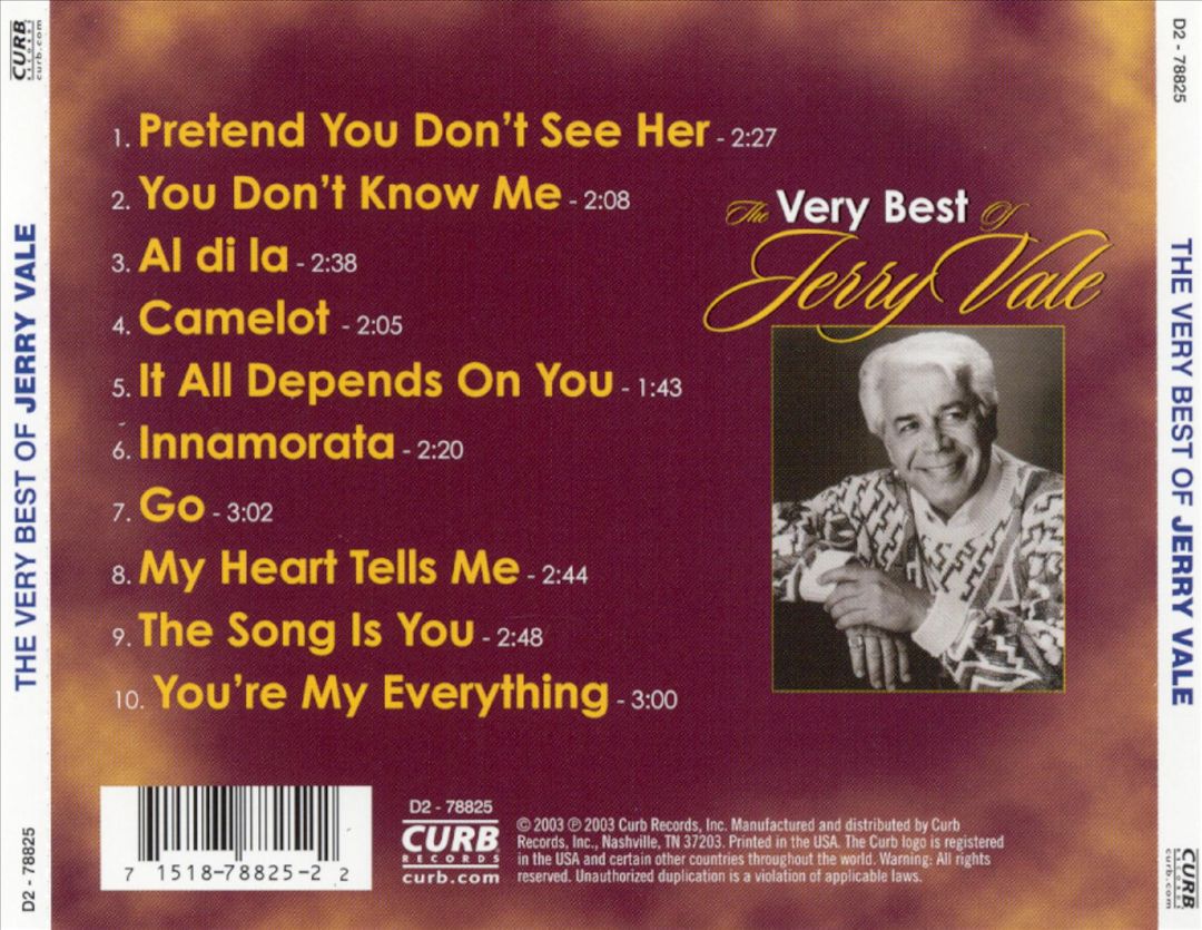 Very Best of Jerry Vale cover art